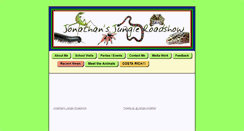 Desktop Screenshot of jonathansjungleroadshow.co.uk